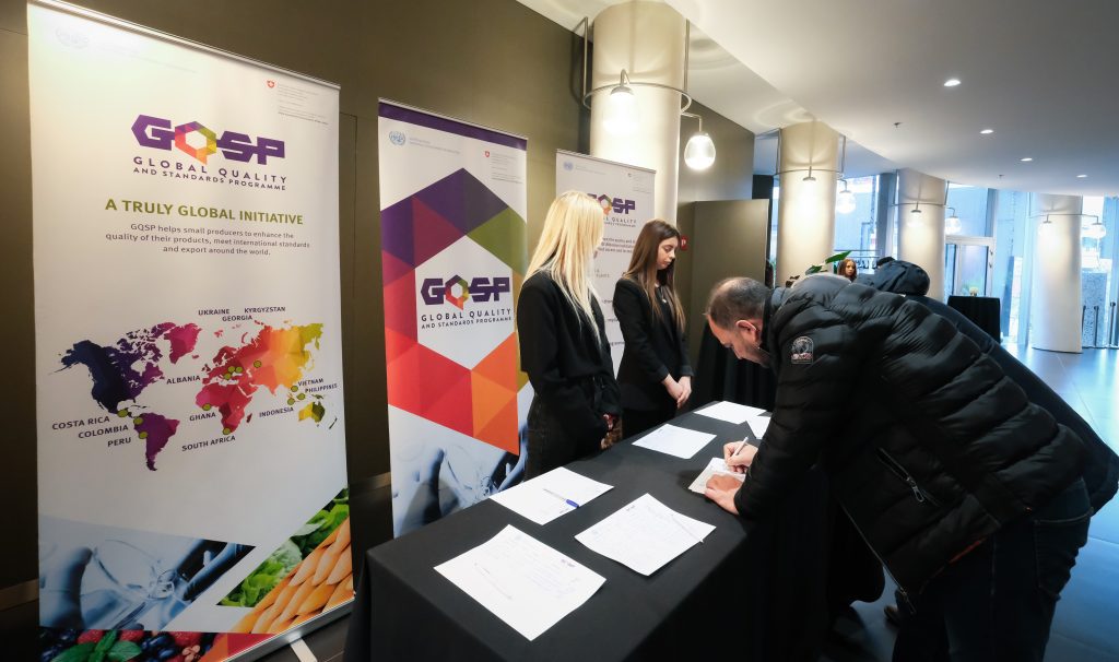 Exhibition and stand area at a Tirana event