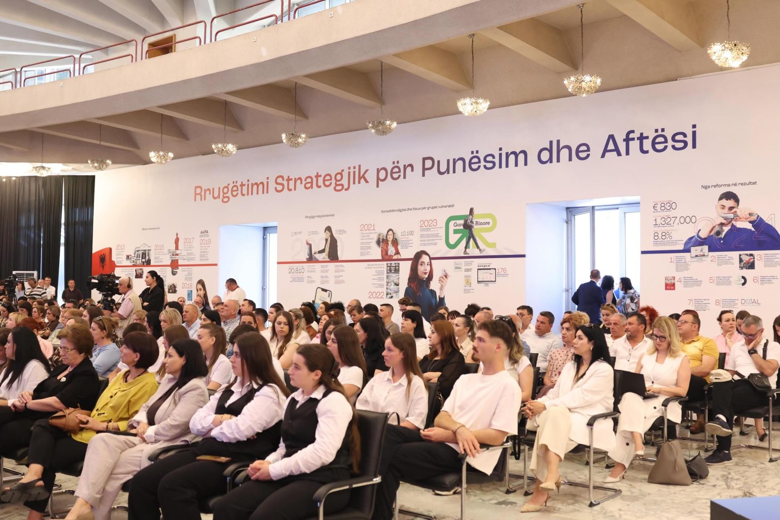 Conference hall at the Palace of Congresses in Tirana sourced and branded by Overview DMC