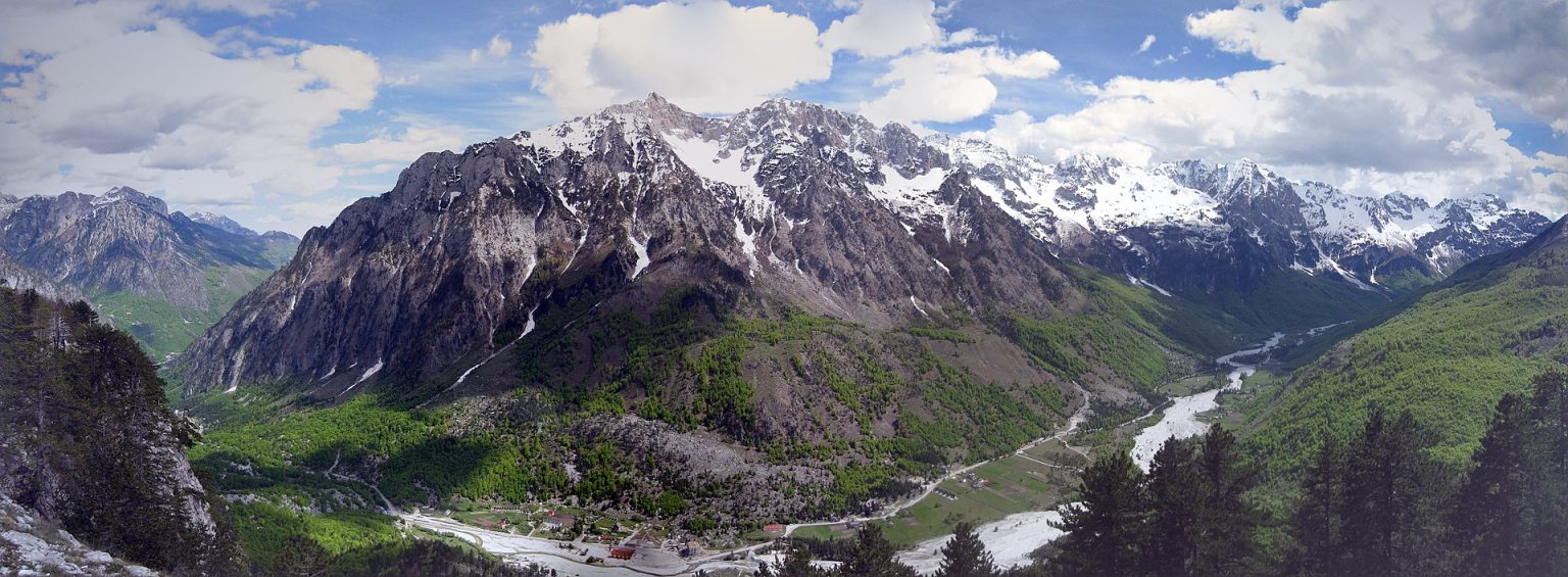 The Valbona valley in the Albanian Alps, used for adventure and team building programmes